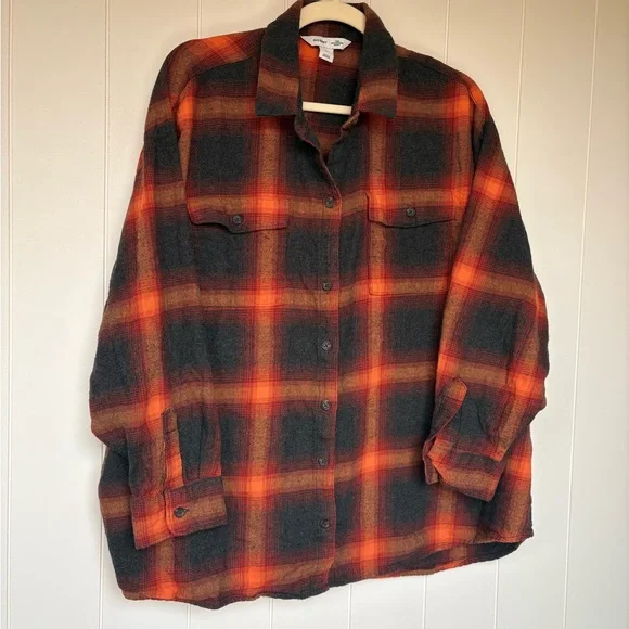 Taylor Swift Evermore Boyfriend Plaid Flannel Button Down Long Sleeve Shirt - Picture 3 of 8